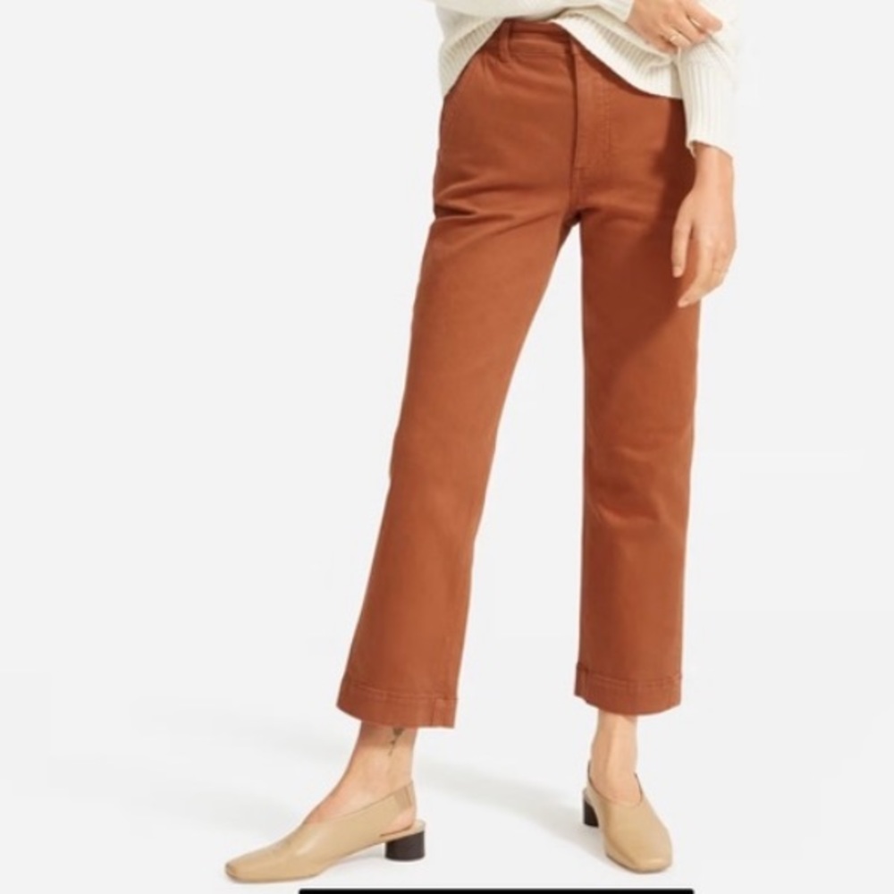 Everlane The Straight Leg Crop Pants